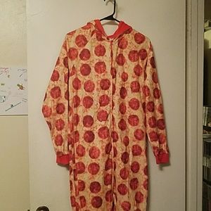 Pizza hooded onesie Faded Glory XL